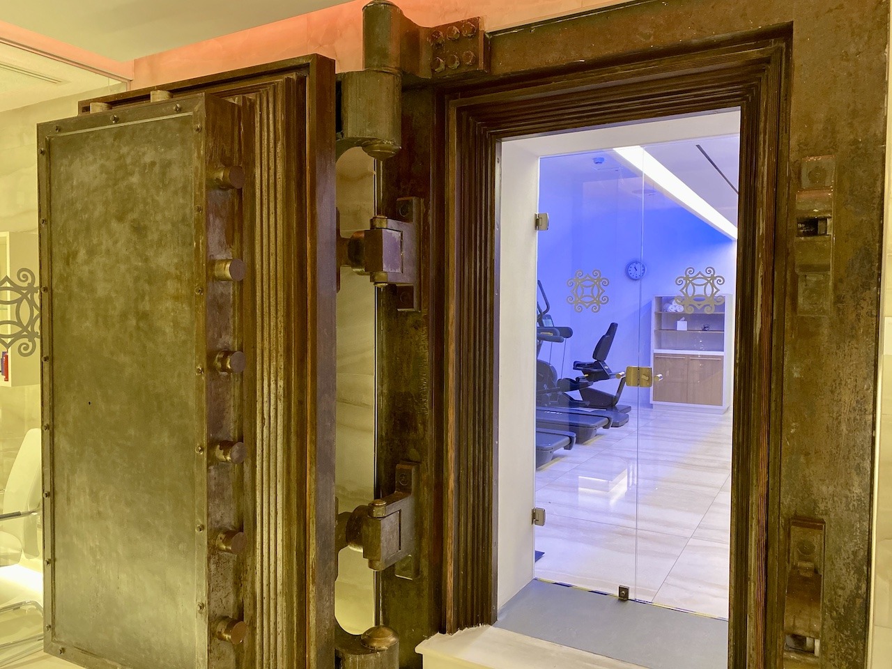 Aleph Rome Hotel, Hilton Updates Classic Style Hawaii Calling Gym vault door