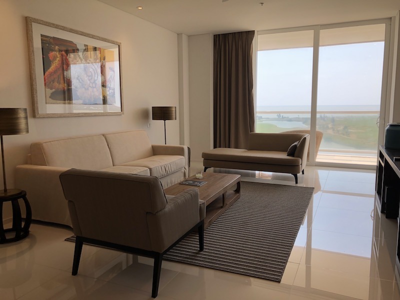 Conrad Cartagena: Luxury on Colombia's Caribbean Coast Hawaii Calling Suite Living room
