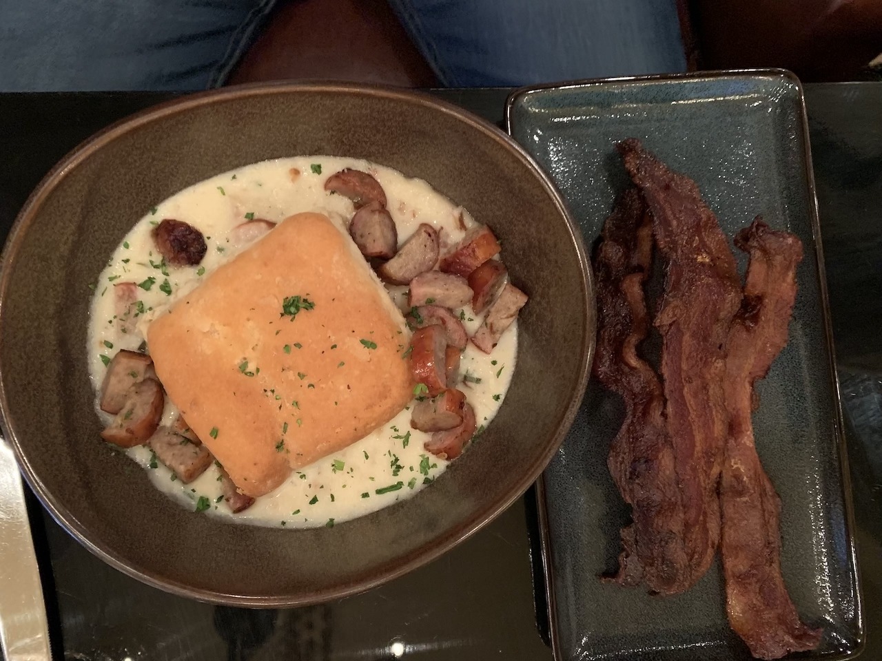 The Roosevelt New Orleans, a Waldorf-Astoria Hotel Hawaii Calling Biscuits and gravy