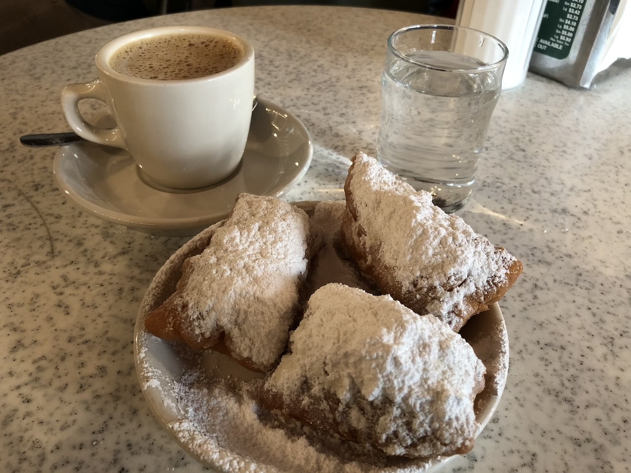 The Roosevelt New Orleans, a Waldorf-Astoria Hotel Hawaii Calling Cafe du Monde Beignets