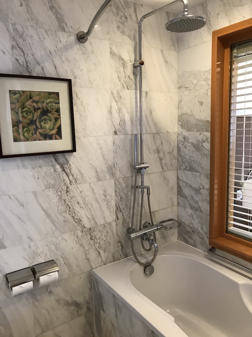 Hilton Garden Inn Hanoi Hawaii Calling Shower and bathtub
