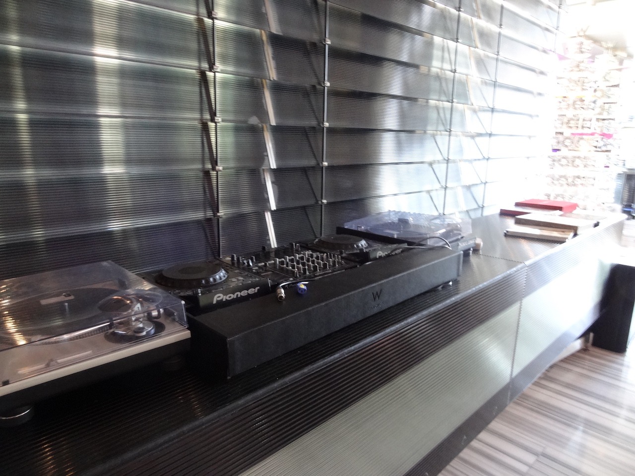 W Hotel Bangkok - Style and Sass in Thailand Hawaii Calling Turntables in the lobby