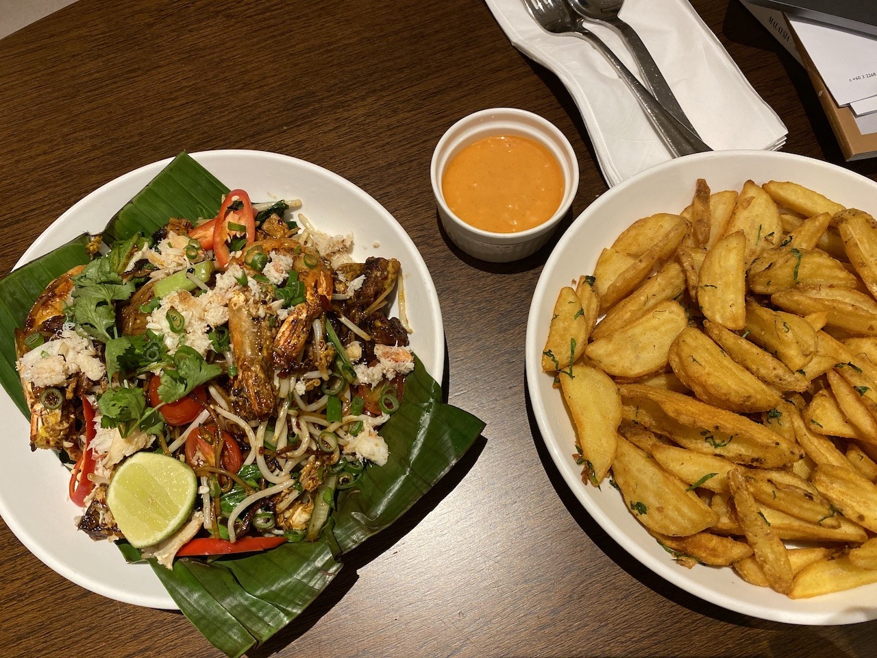 Alila Bangasar - A Hyatt Resort in Kuala Lumpur Hawaii Calling Crab fried rice and fries