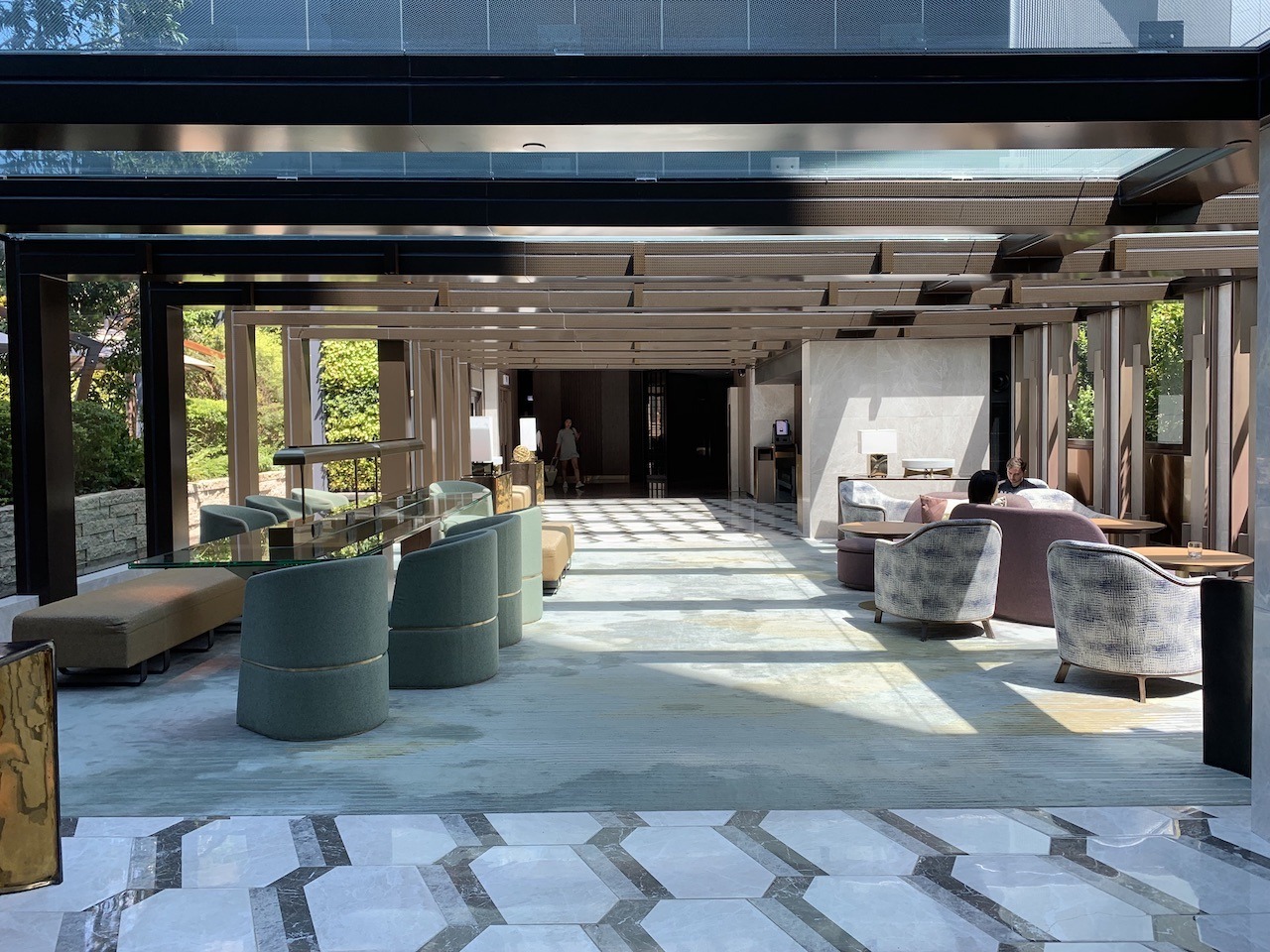 Hyatt Centric Victoria Harbour Hong Kong Hawaii Calling Day time lobby walkway