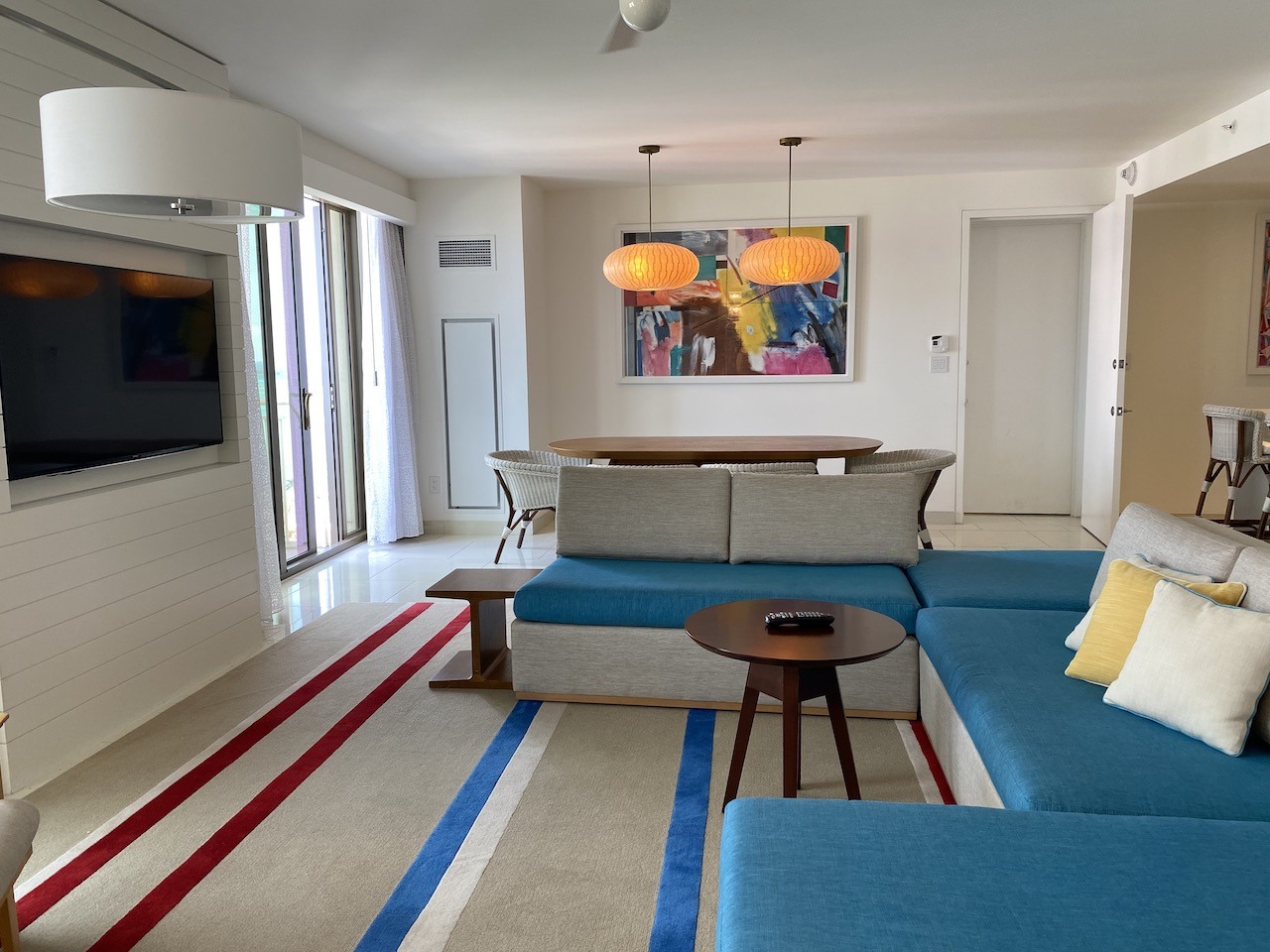 Grand Hyatt Baha Mar, Bahamas Hawaii Calling Grand Hyatt Baha Mar suite living room and dining room