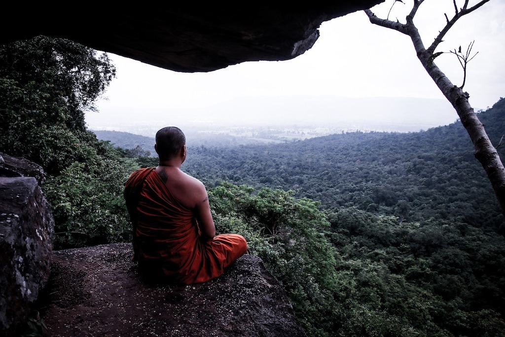 The Best Time of Year to Visit Thailand 2023 Hawaii Calling Monk overlooking forest near bangkok