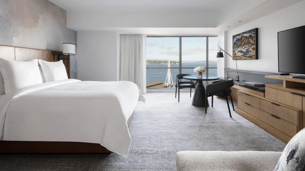 a luxury room view from inside 