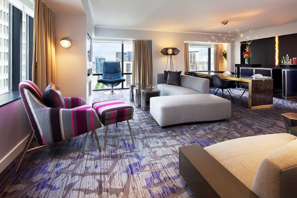 sitting area of a room