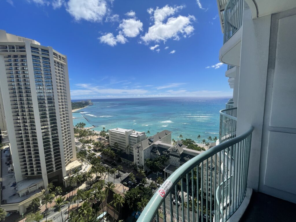 Sheraton Princess Kaiulani Hotel - Video & Review Hawaii Calling Ocean view from room at Sheraton Princess Kaiulani Hotel