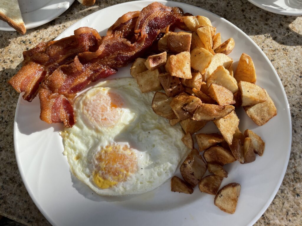 Sheraton Princess Kaiulani Hotel - Video & Review Hawaii Calling a plate of food with eggs and potatoes