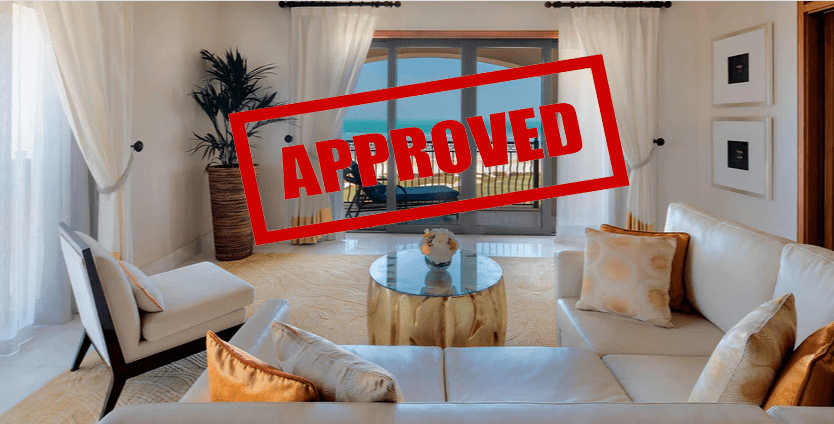 Opening the Door to Marriott Suite Night Awards; Pick Door #1 Close to Check-In Hawaii Calling Hotel room image with approved stamped across representing the Marriott Suite Night Awards approval