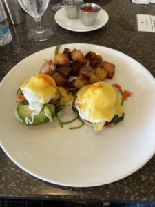 Review & Video: The Royal Hawaiian, Waikiki, A Luxury Collection Hotel Hawaii Calling a plate of food on a table