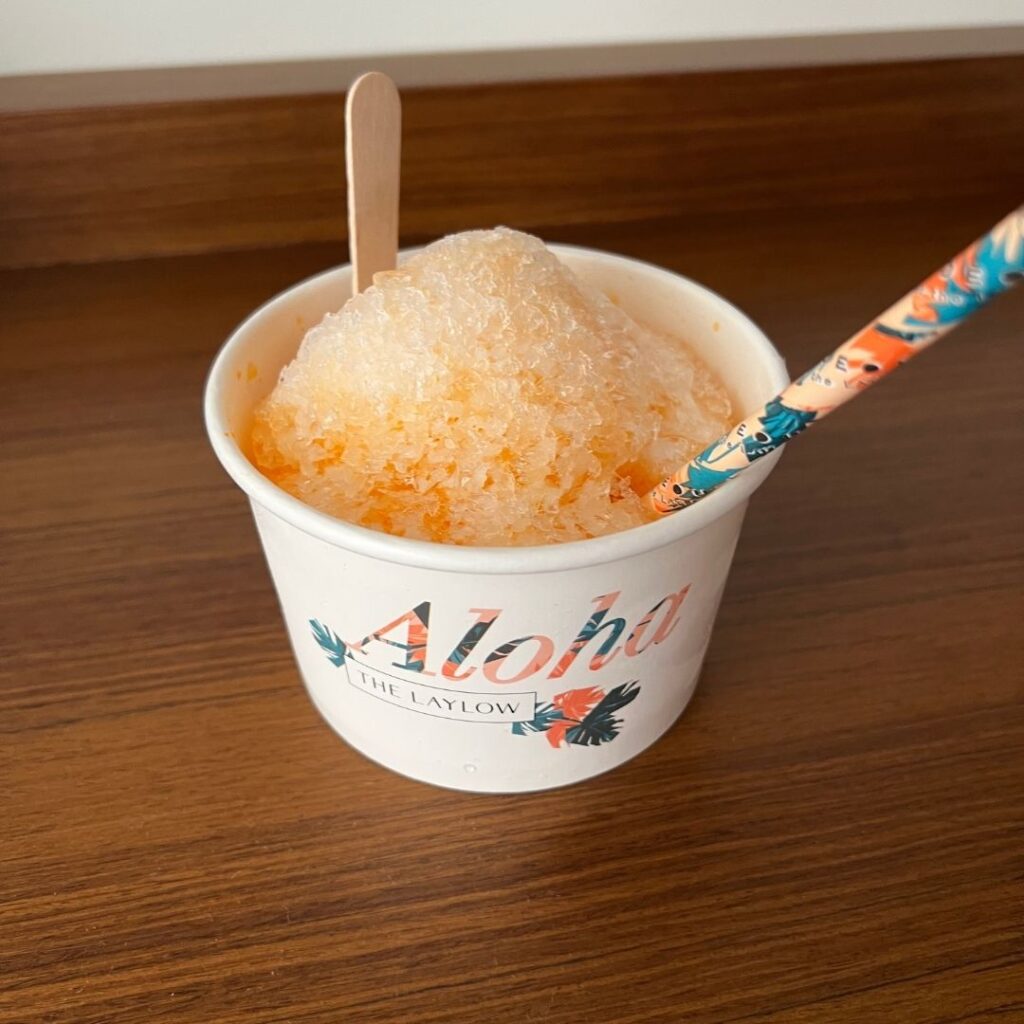 Review & Video: The Laylow Waikiki, Autograph Collection in Waikiki, Unique and Fun Hawaii Calling a cup of ice cream with a spoon