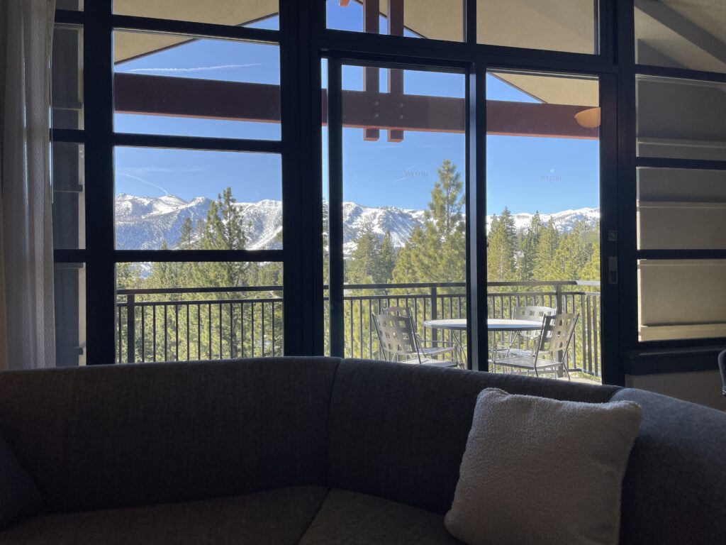 Review & Video: The Westin Monache Resort, Mammoth Mountain Hawaii Calling View of the mountains from the living room at the Westin Monache 2 bedroom luxury suite
