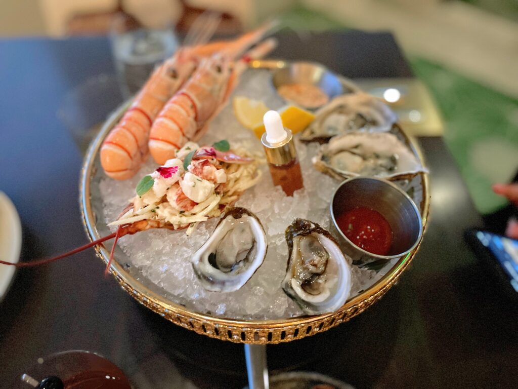 Review & Video: The Ritz-Carlton Waikiki Beach, Luxurious Residences & Hotel Hawaii Calling a plate of seafood on ice