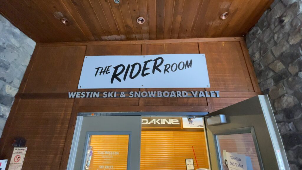 Review & Video: The Westin Monache Resort, Mammoth Mountain Hawaii Calling The Rider Room Entrance Sign