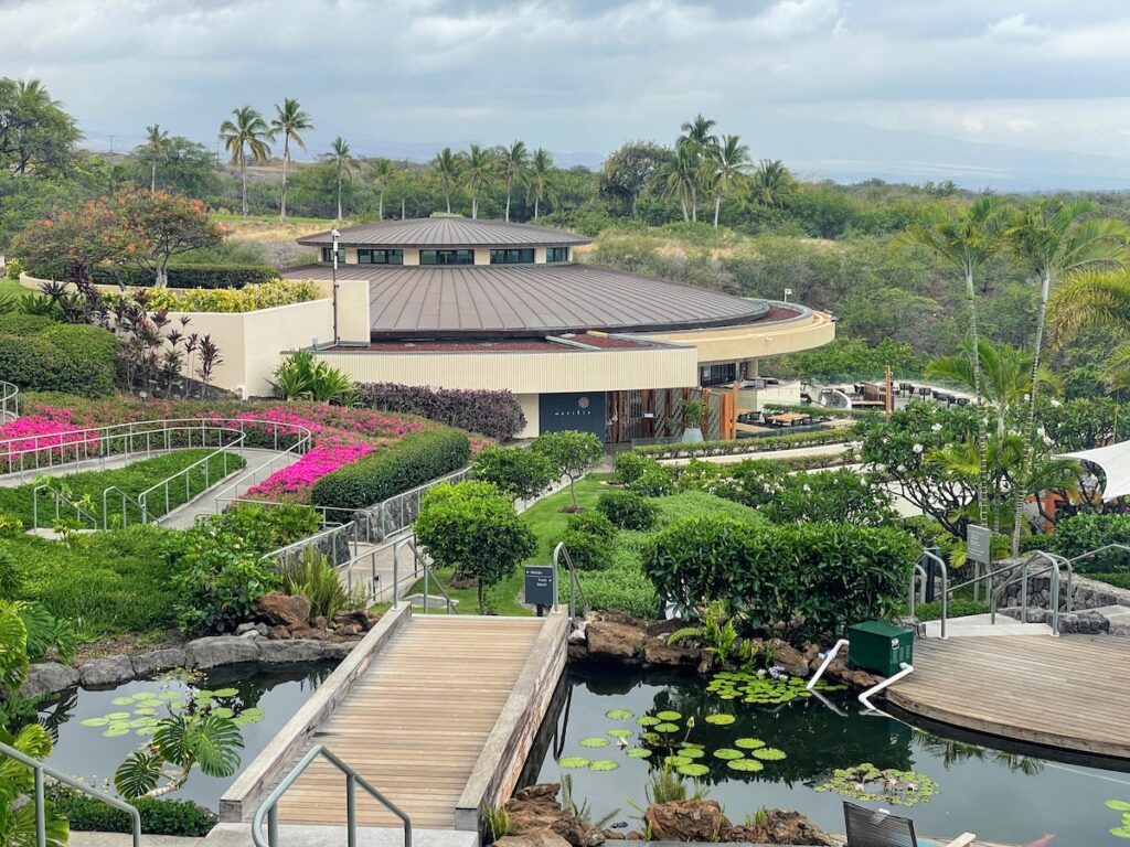 Review & Video: The Westin Hapuna Beach Resort Hawaii Calling a building with a pond and plants