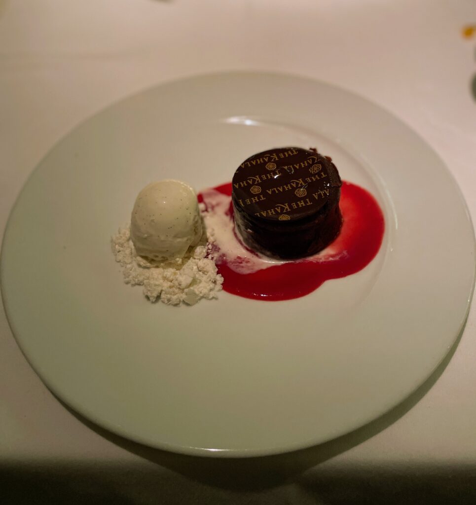 Review & Video: The Kahala Hotel and Resort, Presidential Luxury Hawaii Calling a plate of dessert on a table