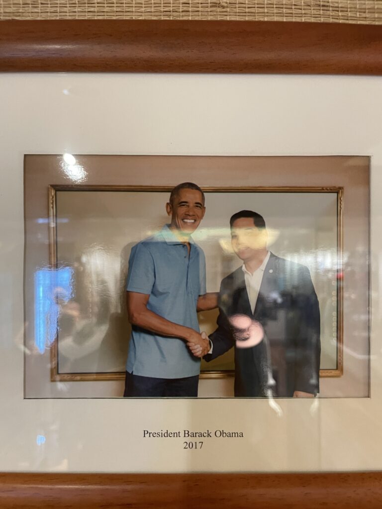 Review & Video: The Kahala Hotel and Resort, Presidential Luxury Hawaii Calling a picture of two men shaking hands