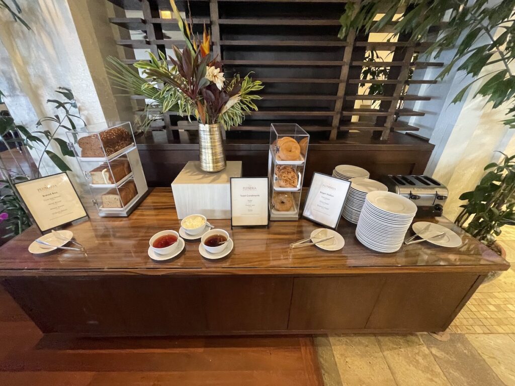 Review & Video: The Kahala Hotel and Resort, Presidential Luxury Hawaii Calling a buffet table with plates and desserts