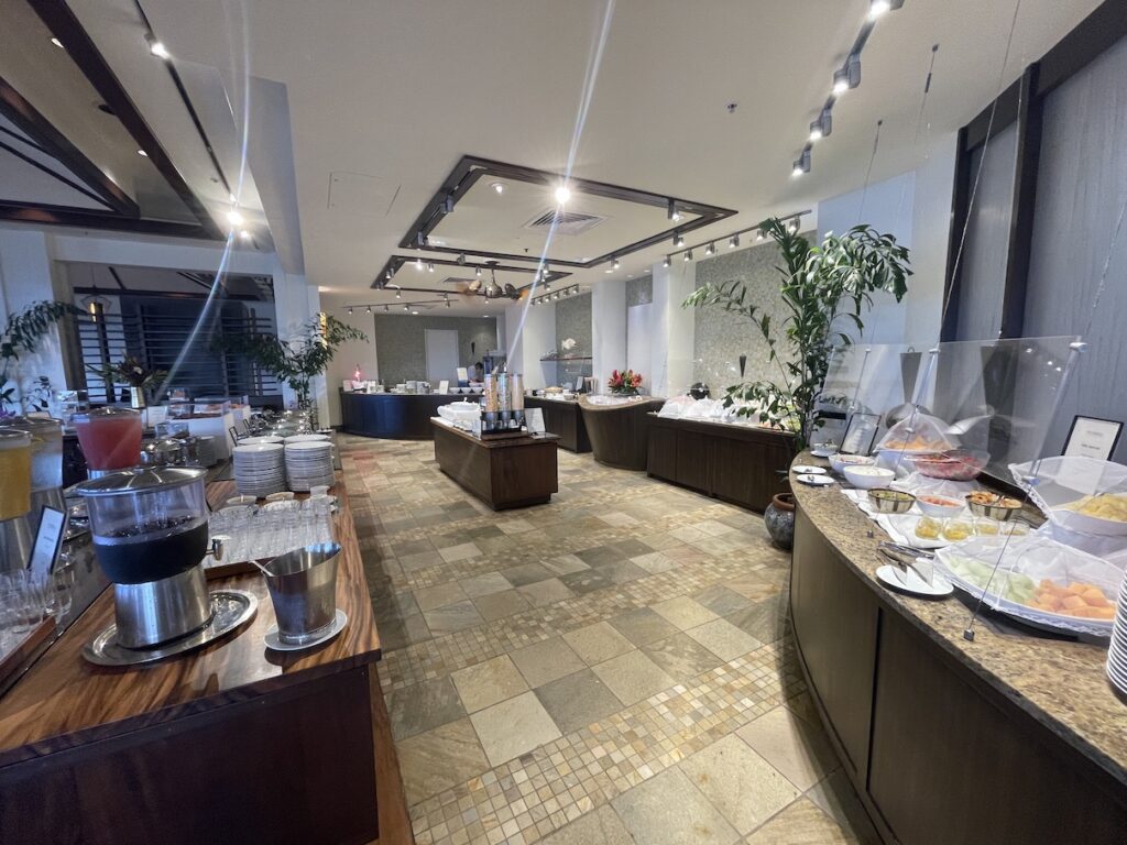 Review & Video: The Kahala Hotel and Resort, Presidential Luxury Hawaii Calling a buffet room with food on the counter