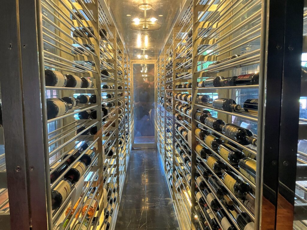 Review & Video: The St. Regis Washington DC, Historic Luxury Hawaii Calling a wine rack with bottles of wine