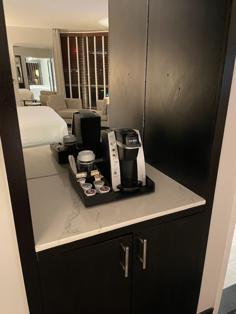 Review & Video: Hotel Republic San Diego, Autograph Collection Hawaii Calling a coffee machine and coffee maker on a counter
