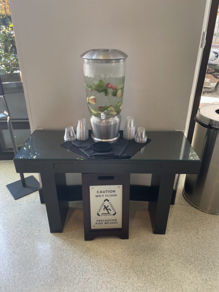 Review & Video: Hotel Republic San Diego, Autograph Collection Hawaii Calling a water dispenser on a table