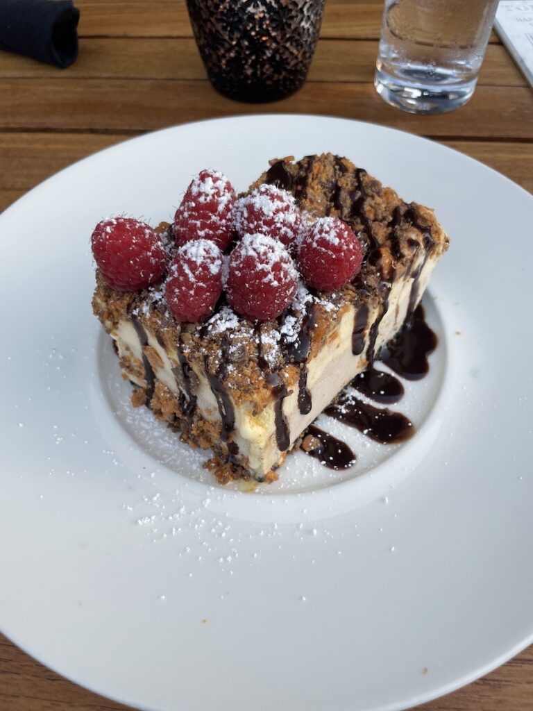 Review & Video: Hotel Republic San Diego, Autograph Collection Hawaii Calling a piece of cake with raspberries on top