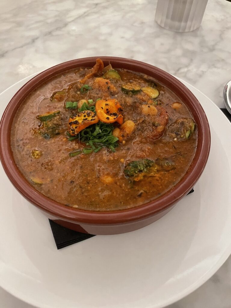 Review & Video: The Guild Hotel, San Diego, a Tribute Portfolio Hotel Hawaii Calling a bowl of soup on a plate