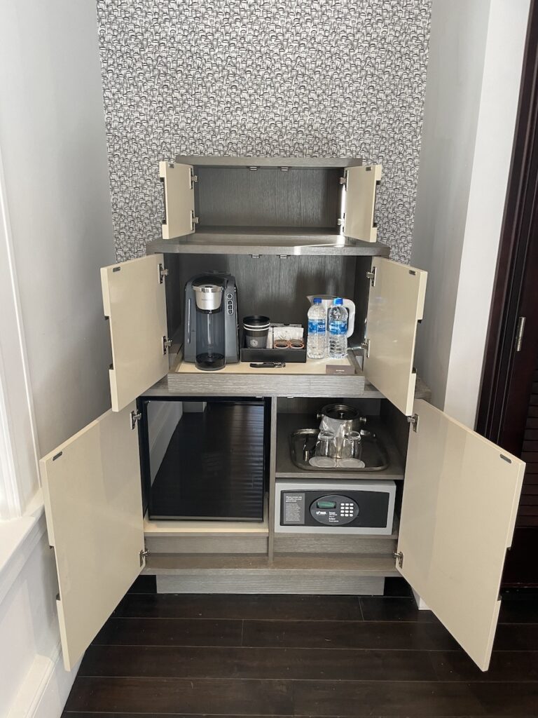 Review & Video: The US Grant, San Diego, a Luxury Collection Hotel Hawaii Calling a kitchen cabinet with open doors