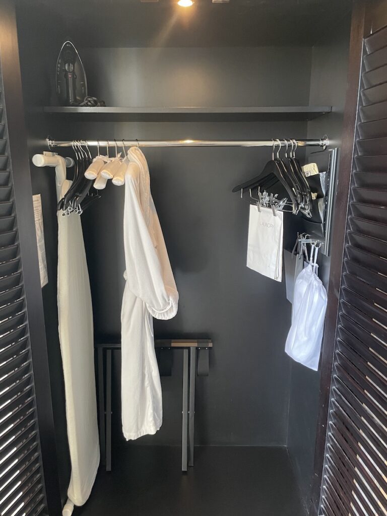 Review & Video: The US Grant, San Diego, a Luxury Collection Hotel Hawaii Calling a closet with white robes and swingers