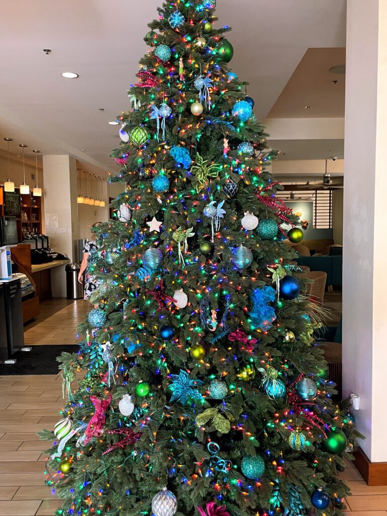 17 Gorgeous Waikiki Hotel Christmas Trees Hawaii Calling a christmas tree with colorful ornaments
