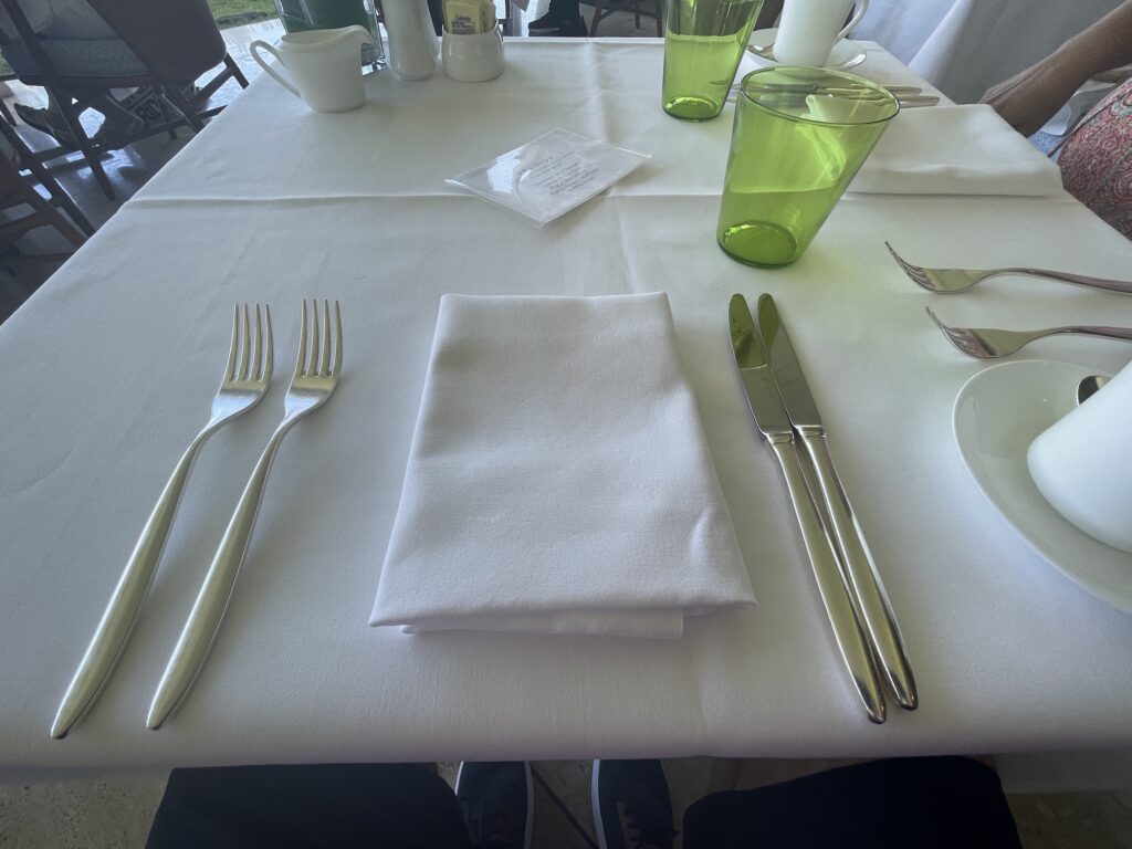 Orchids Breakfast Buffet | Best Brunch In Waikiki Hawaii Calling table setting at Orchids breakfast buffet