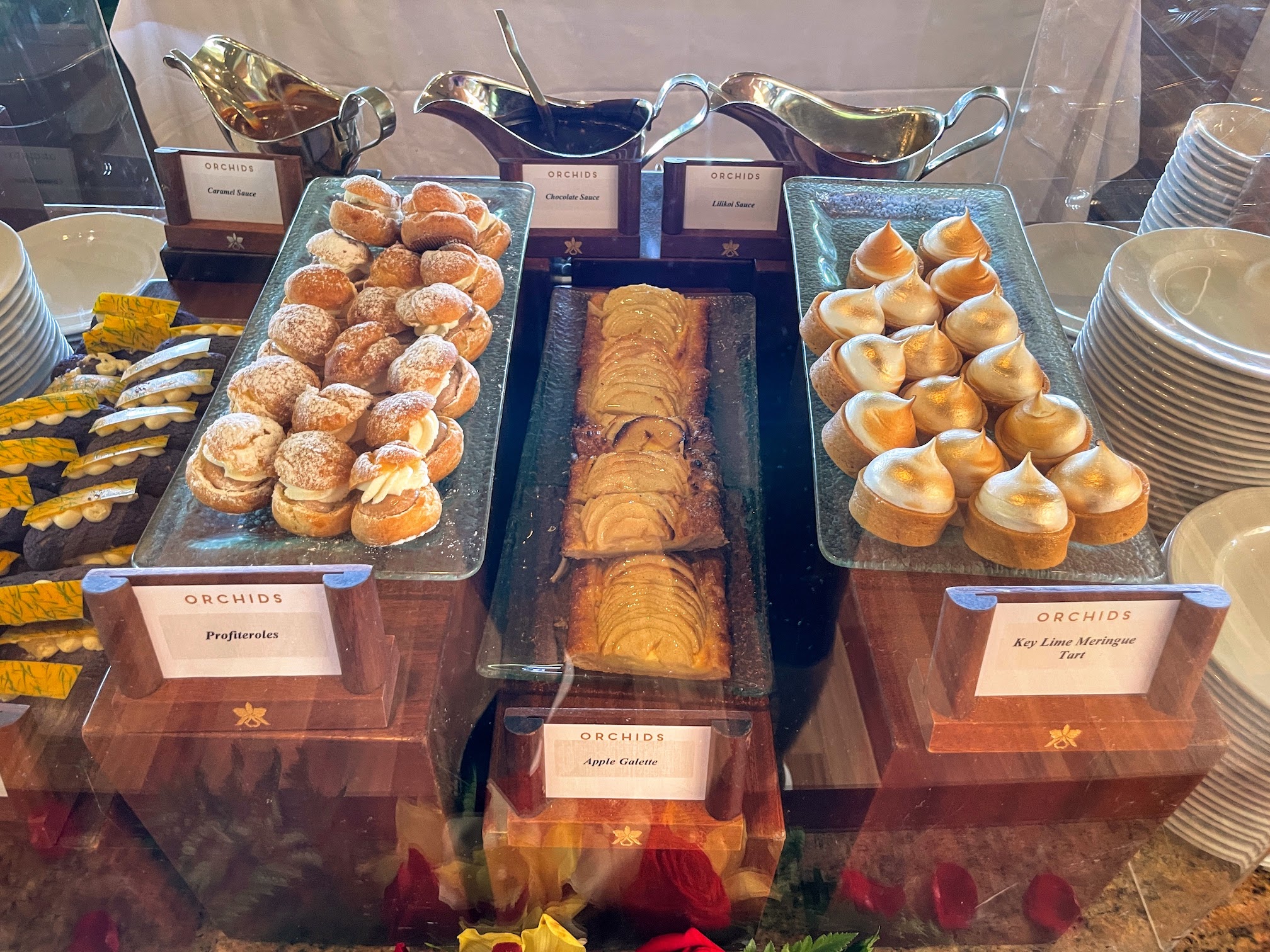 Orchids Breakfast Buffet | Best Brunch In Waikiki Hawaii Calling a display of pastries and desserts