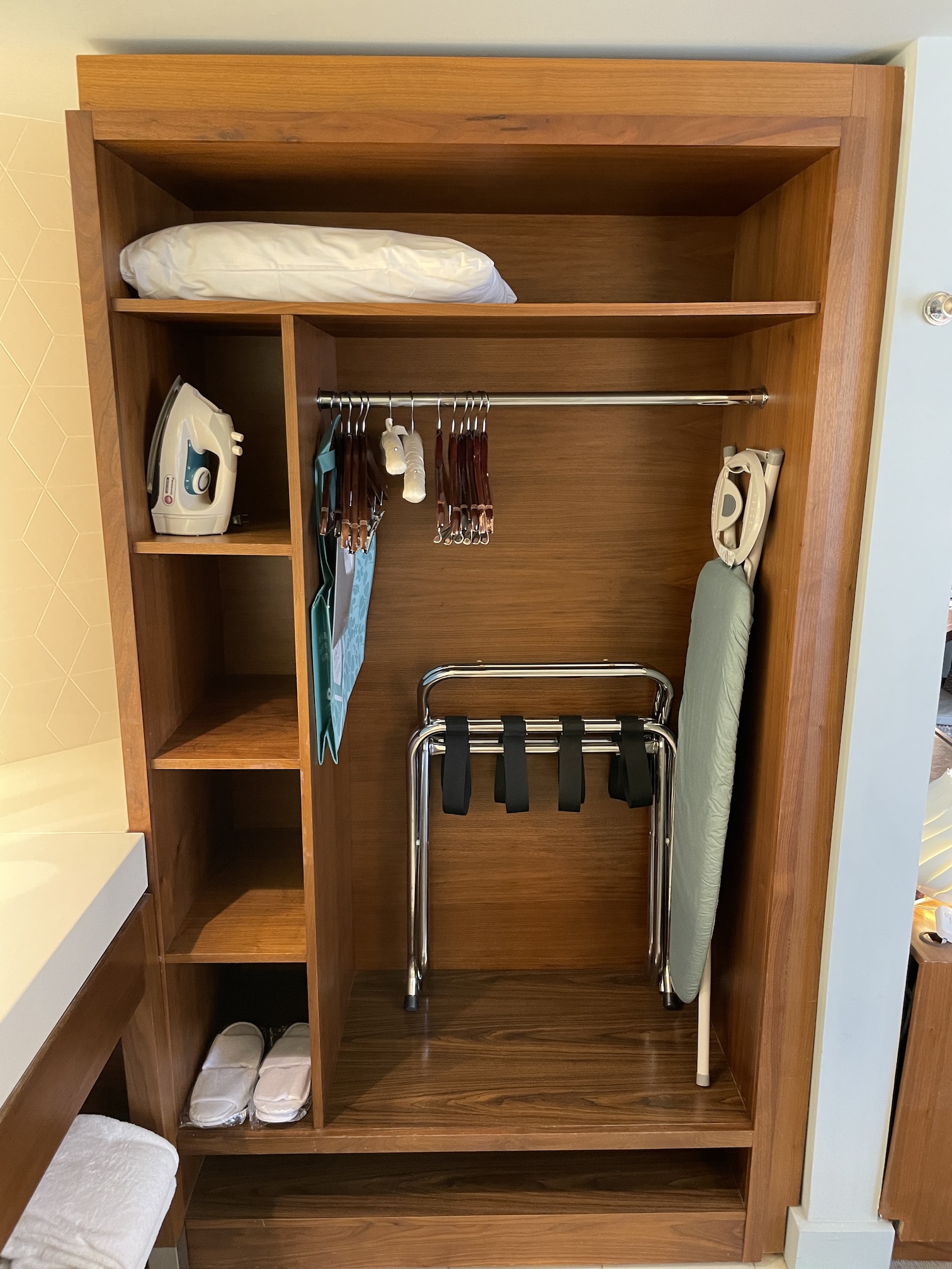 Review: Hyatt Regency Waikiki, Amazing With An Achilles Heel Hawaii Calling a closet with ironing board and ironing board