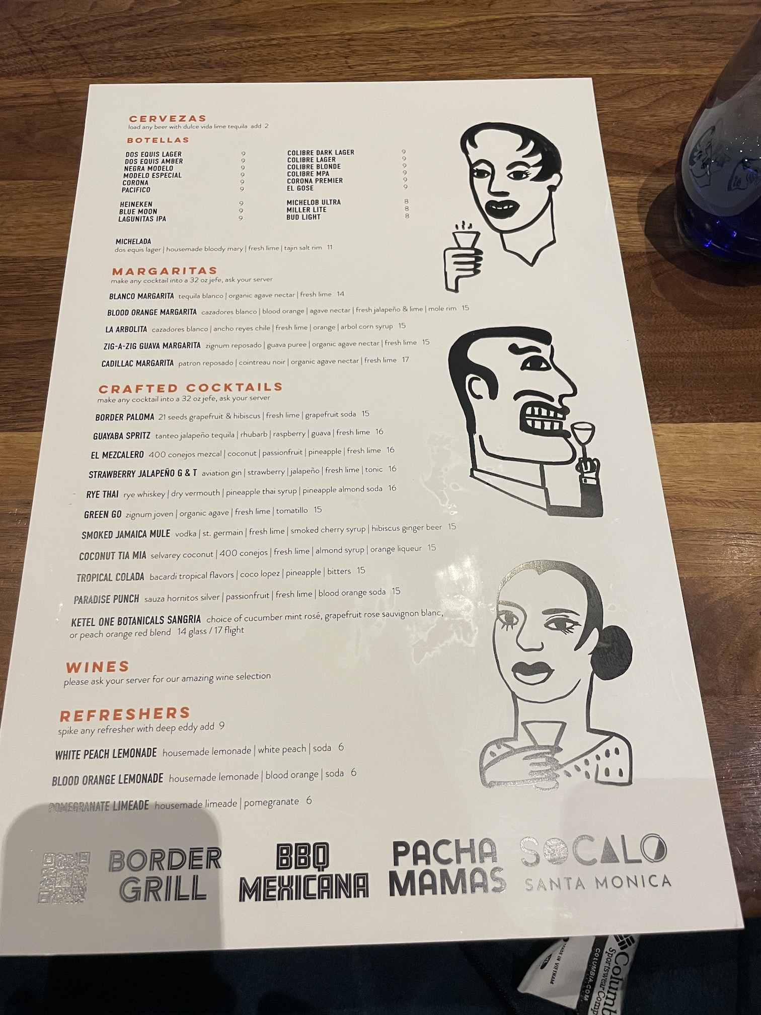 Review: Amazing Border Grill Buffet Las Vegas Hawaii Calling a menu on a table
