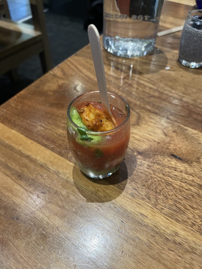 Review: Amazing Border Grill Buffet Las Vegas Hawaii Calling a glass with a spoon in it
