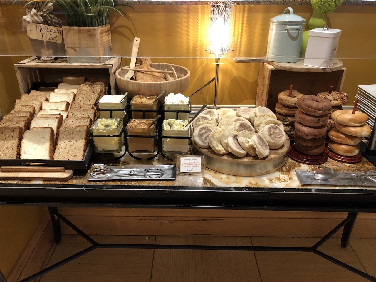 Hilton Orlando Bonnet Creek Resort is at Disney's Doorstep Hawaii Calling Breakfast buffet breads