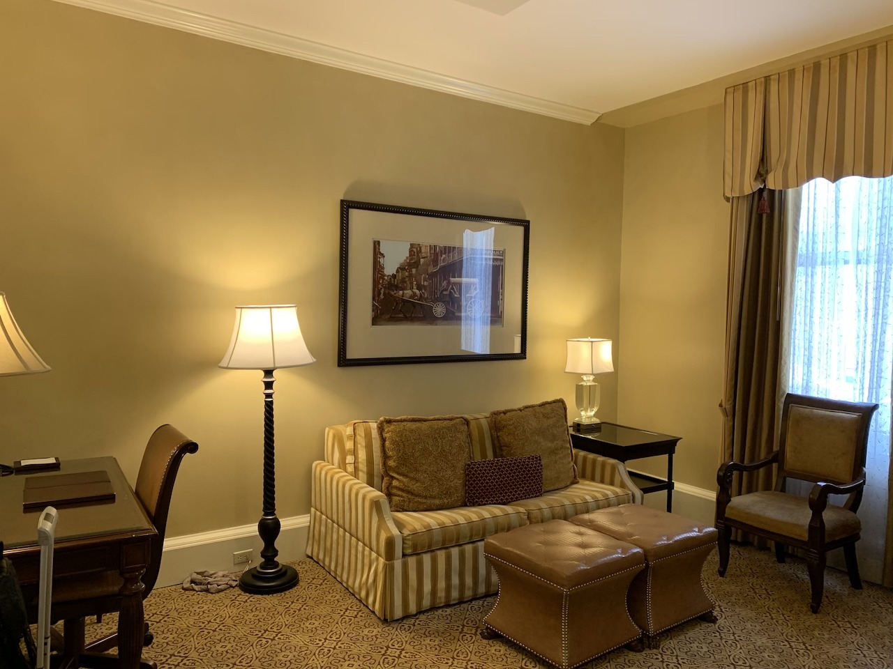 The Roosevelt New Orleans, a Waldorf-Astoria Hotel Hawaii Calling Suite Living Room