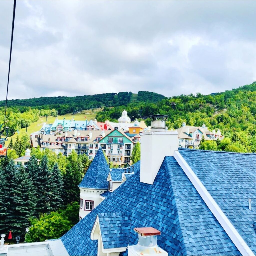 11 Best Hotels in Mont-Tremblant Canada 2022 Hawaii Calling Blue roof at Mont-Tremblant