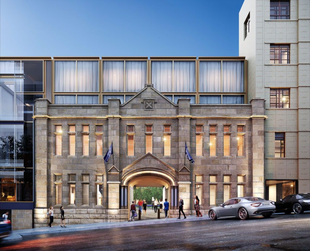 The Tasman, a Luxury Collection Hotel in Hobart Hawaii Calling The Tasman hotel facade rendering