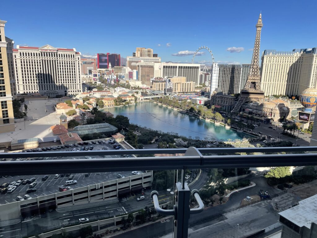 Cosmopolitan of Las Vegas — A Gorgeous Faux Purse on the Strip Hawaii Calling view from the balcony at the Cosmopolitan of Las Vegas
