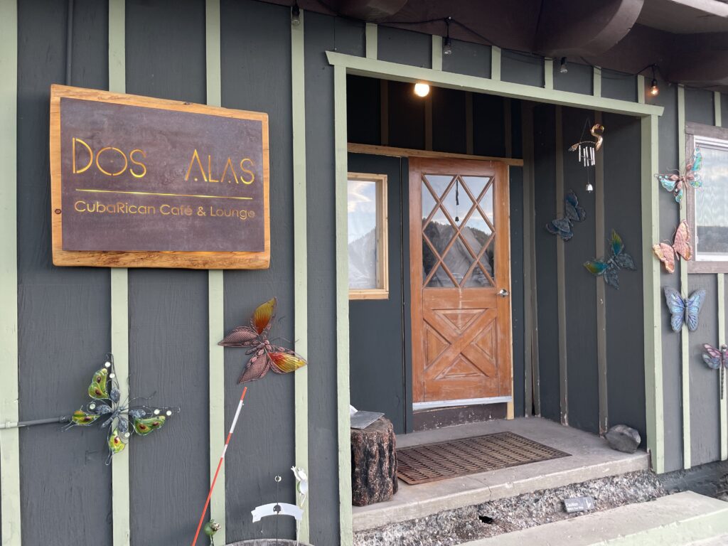 Review & Video: The Westin Monache Resort, Mammoth Mountain Hawaii Calling Dos Alas restaurant front door