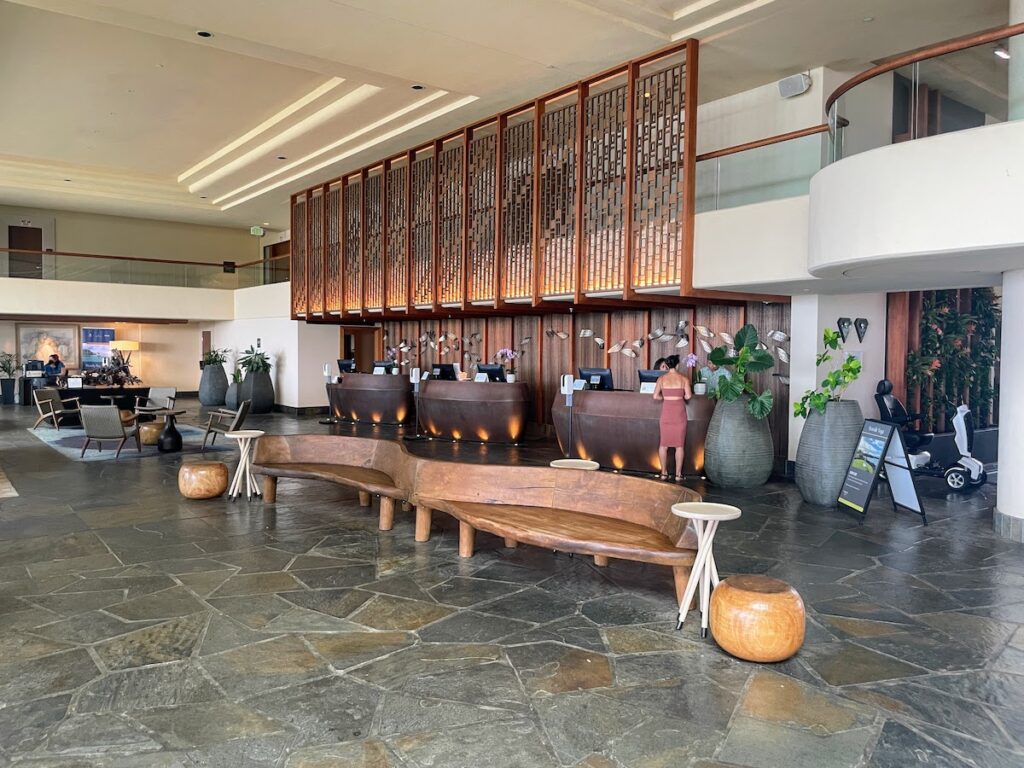 Review & Video: The Westin Hapuna Beach Resort Hawaii Calling Check in lobby at the westin hapuna beach hotel