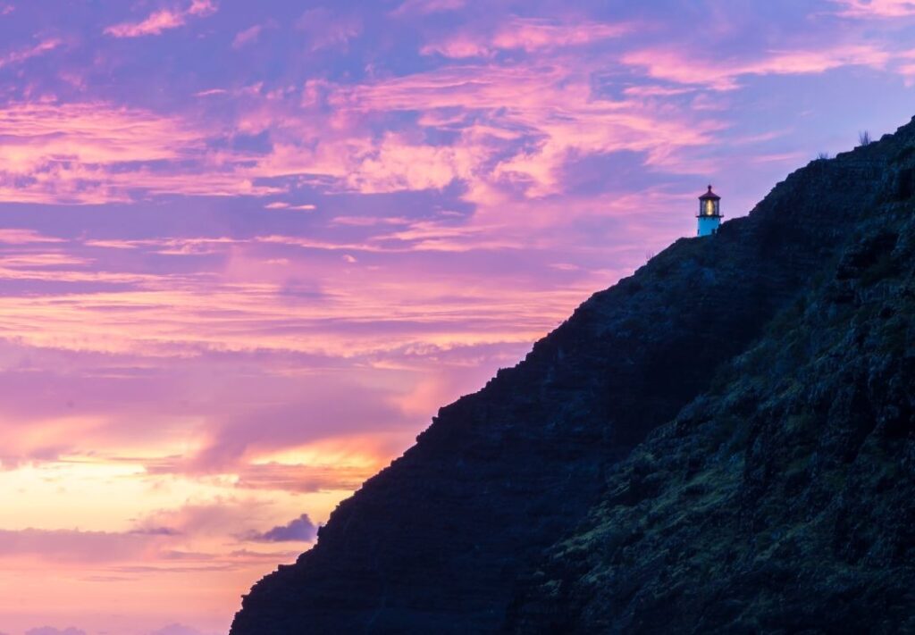 5 Best Sunrise Hikes On Oahu | (2025) Hawaii Calling a lighthouse on a hill