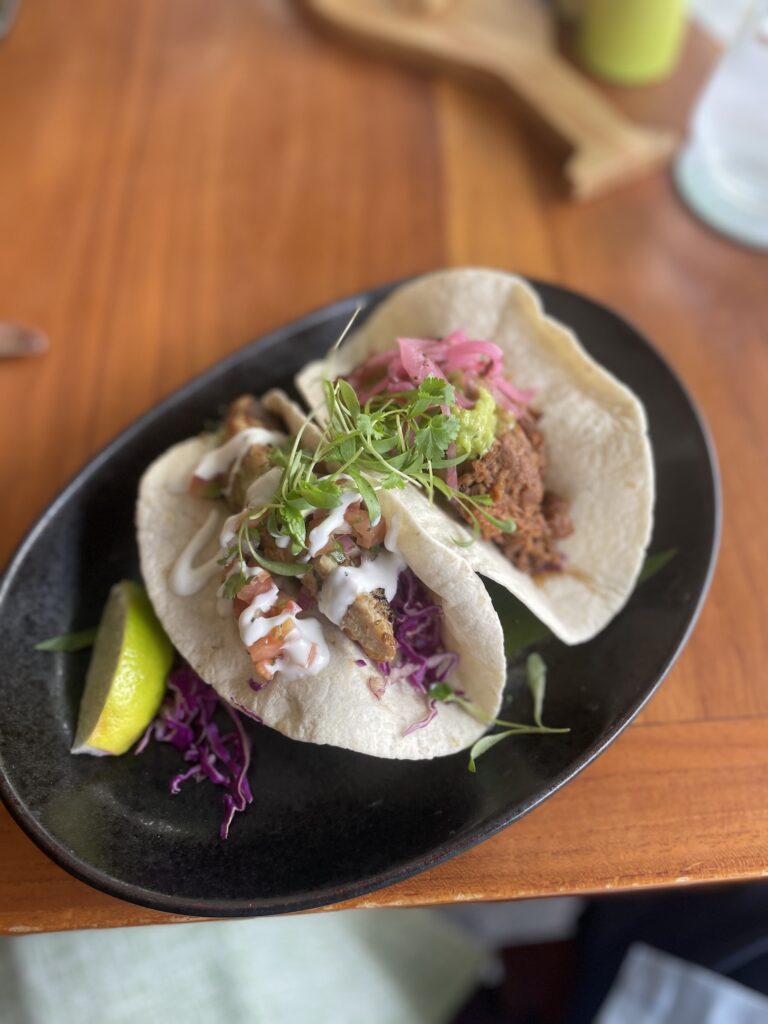 Review & Video: Four Seasons Oahu at Ko Olina, Pinnacle of Luxury Hawaii Calling a plate of tacos on a table