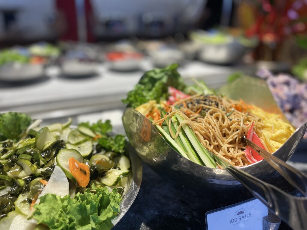 100 Sails Sunday Brunch | Prince Waikiki | A Favorite Hawaii Calling a bowl of food on a counter