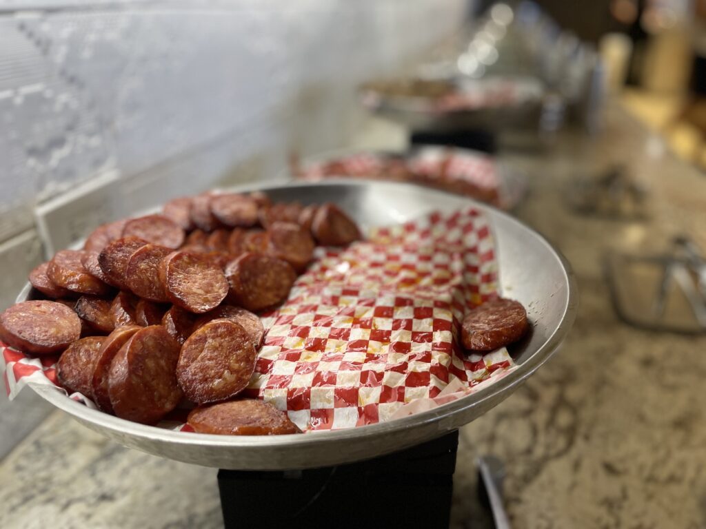 100 Sails Sunday Brunch | Prince Waikiki | A Favorite Hawaii Calling a plate of food on a counter