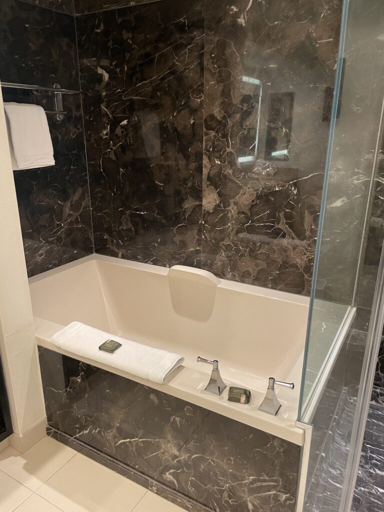 Delano Las Vegas Clean Air Oasis | Review & Video Hawaii Calling a bathtub in a bathroom